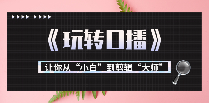 【副业项目3987期】月营业额700万+大佬教您《玩转口播》让你从“小白”到剪辑“大师”-E创连盟