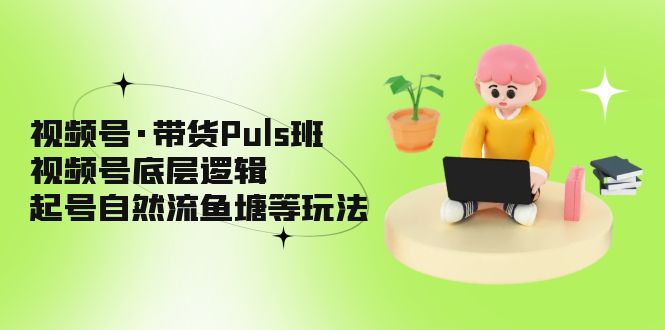 【副业项目5206期】视频号·带货Puls班，视频号底层逻辑，起号自然流鱼塘等玩法-E创连盟