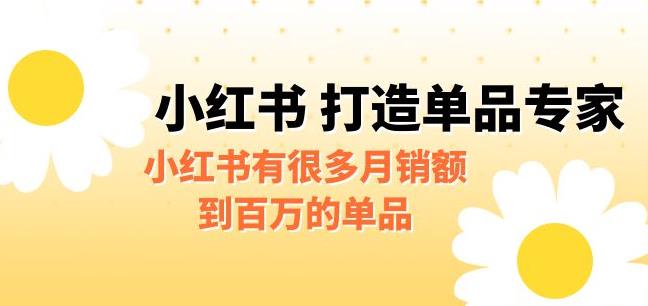 【副业项目6703期】某公众号付费文章《小红书打造单品专家》小红书有很多月销额到百万的单品-E创连盟
