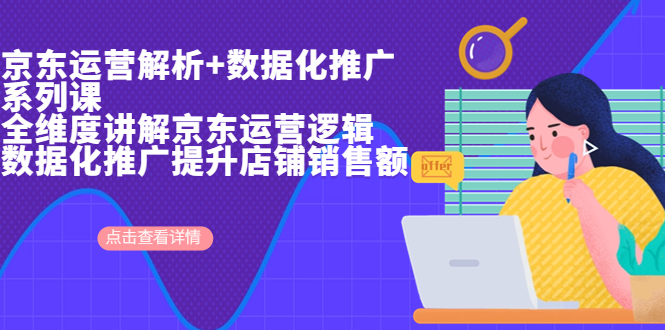 【副业项目7117期】京东运营解析与数据化推广系列课，全维度讲解京东运营逻辑-E创连盟