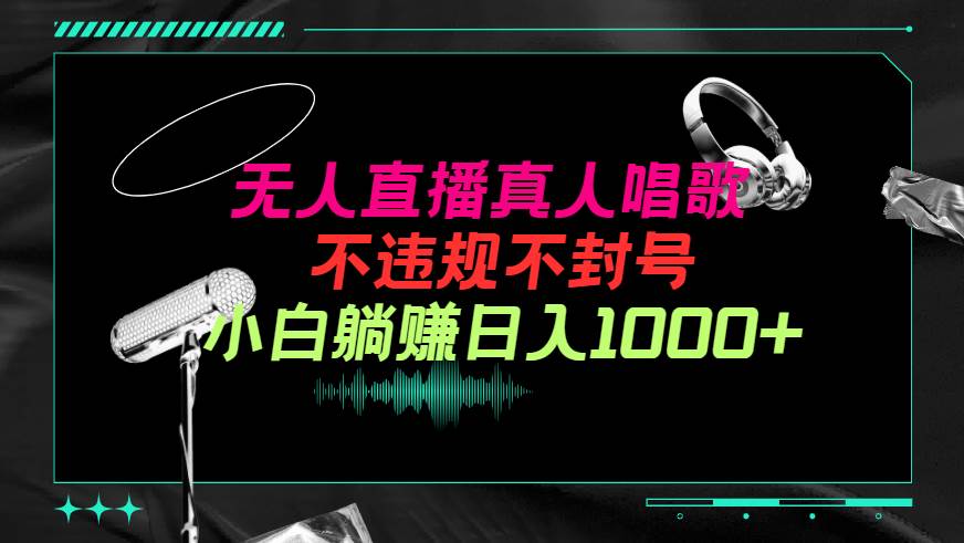 抖音24小时无人直播音乐，不违规，不封号纯撸音浪，小白实操当天日入1000+-E创连盟