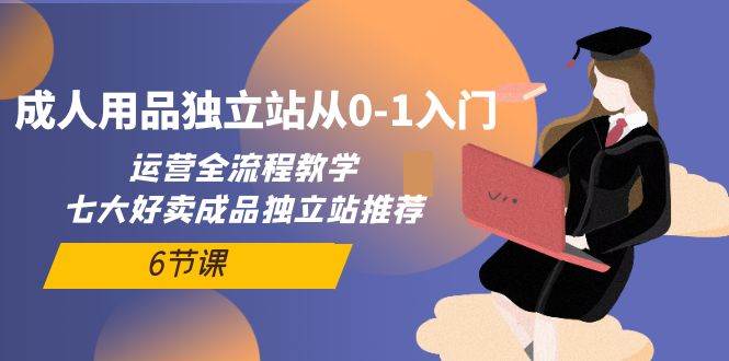 成人用品独立站从0-1入门，运营全流程教学，七大好卖成品独立站推荐-6节课-E创连盟