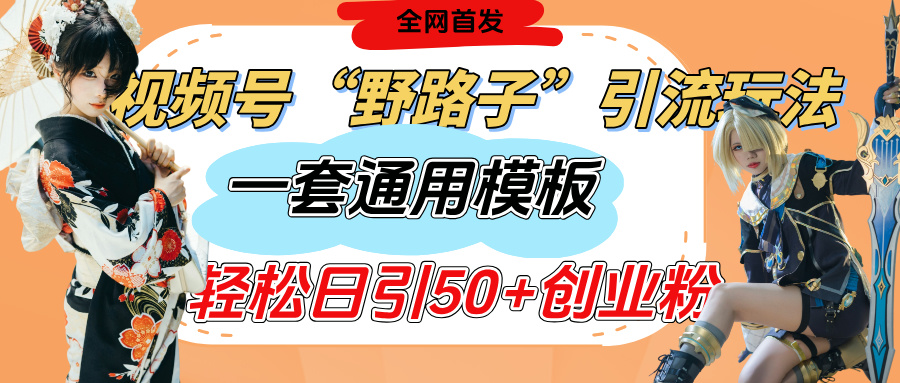 视频号“野路子”玩法，评论区疯狂截流，一套模板单日单号引流50+创业粉-E创连盟